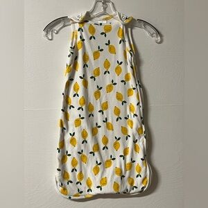 Hanna Andersson Lemon Print Sleep Sack Organic Cotton Size Small